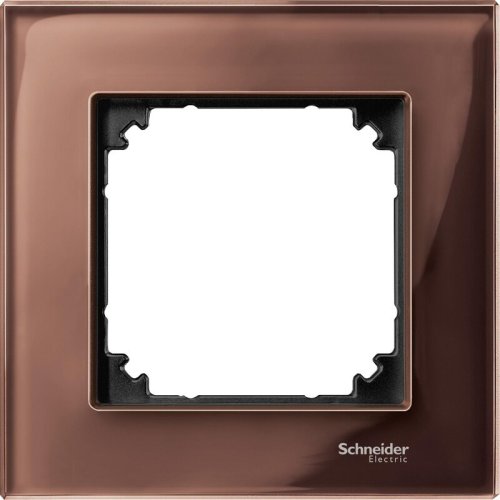 Рамка универсальная Schneider Electric Merten M-Elegance 1-м. стекло махагон  картинка